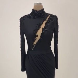 Albina Dyla Black evening gown